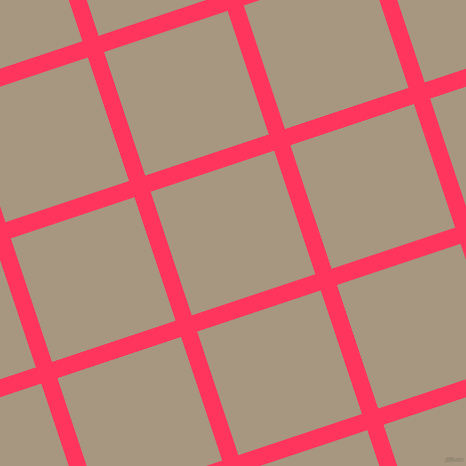 18/108 degree angle diagonal checkered chequered lines, 34 pixel lines width, 260 pixel square size, Radical Red and Bronco plaid checkered seamless tileable