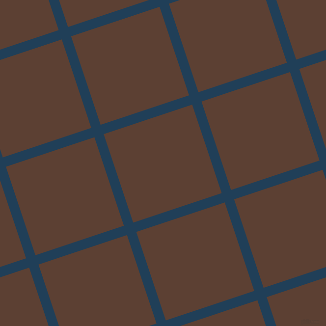 18/108 degree angle diagonal checkered chequered lines, 20 pixel line width, 190 pixel square size, Regal Blue and Very Dark Brown plaid checkered seamless tileable