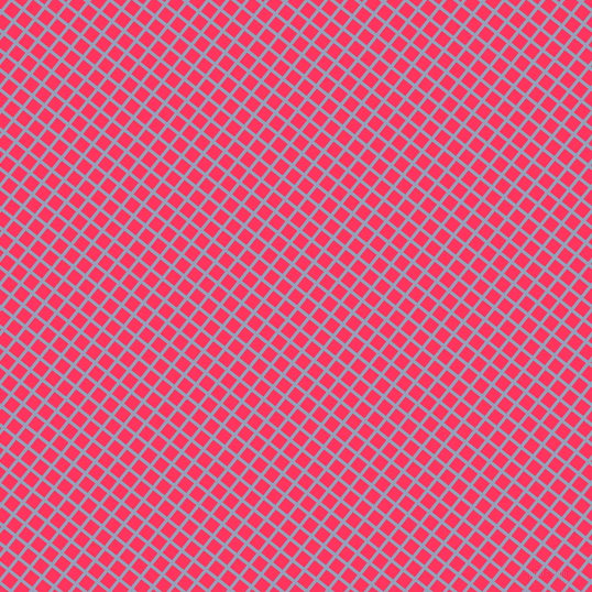 51/141 degree angle diagonal checkered chequered lines, 3 pixel lines width, 11 pixel square size, Rock Blue and Radical Red plaid checkered seamless tileable