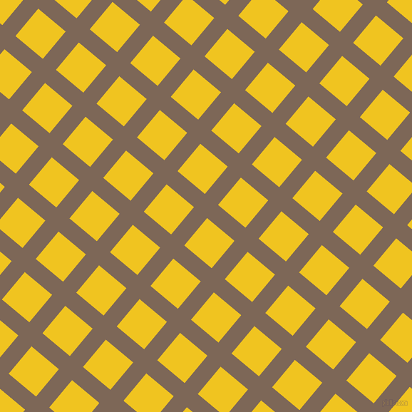 50/140 degree angle diagonal checkered chequered lines, 24 pixel line width, 50 pixel square size, Roman Coffee and Moon Yellow plaid checkered seamless tileable