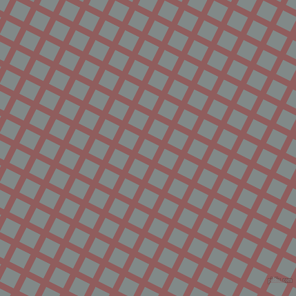63/153 degree angle diagonal checkered chequered lines, 9 pixel line width, 23 pixel square size, Rose Taupe and Oslo Grey plaid checkered seamless tileable