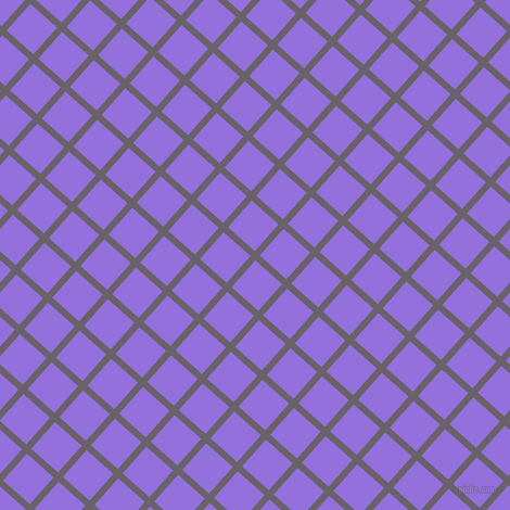 48/138 degree angle diagonal checkered chequered lines, 6 pixel lines width, 33 pixel square size, Salt Box and Medium Purple plaid checkered seamless tileable