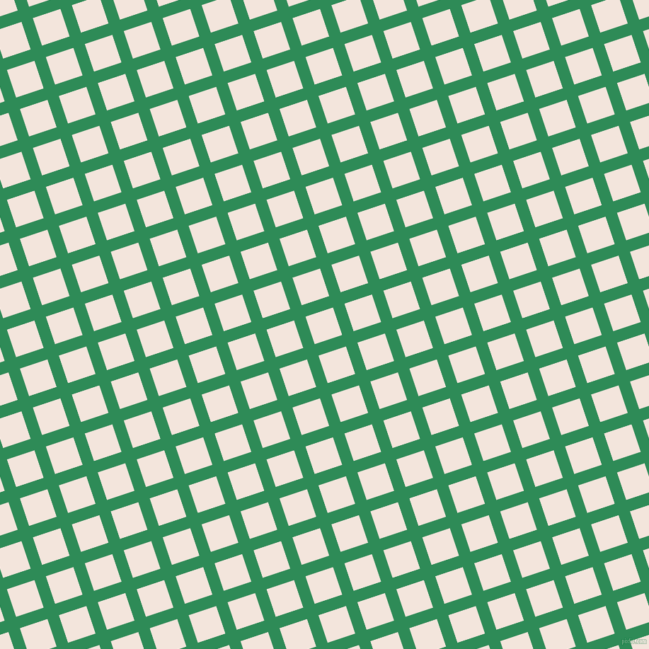 18/108 degree angle diagonal checkered chequered lines, 17 pixel lines width, 41 pixel square size, Sea Green and Fair Pink plaid checkered seamless tileable