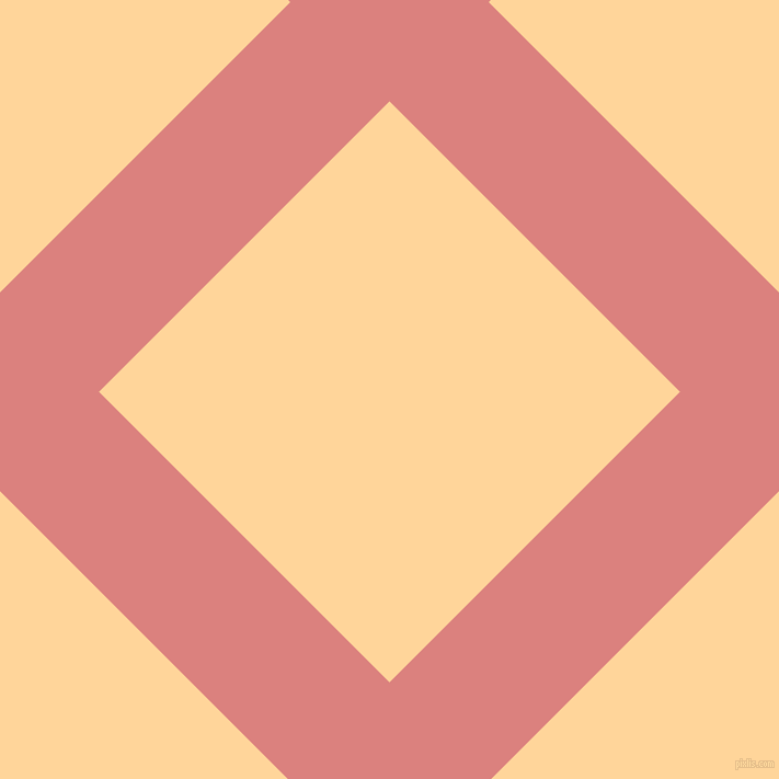 45/135 degree angle diagonal checkered chequered lines, 128 pixel line width, 375 pixel square size, Sea Pink and Caramel plaid checkered seamless tileable