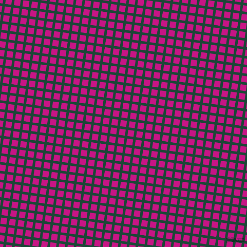 82/172 degree angle diagonal checkered chequered lines, 5 pixel lines width, 12 pixel square size, Sherwood Green and Medium Violet Red plaid checkered seamless tileable