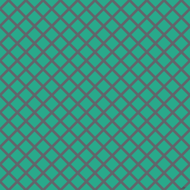 45/135 degree angle diagonal checkered chequered lines, 11 pixel line width, 41 pixel square size, Shuttle Grey and Niagara plaid checkered seamless tileable