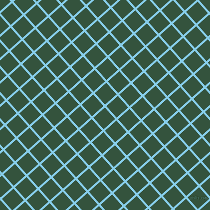 42/132 degree angle diagonal checkered chequered lines, 4 pixel lines width, 31 pixel square size, Sky Blue and Goblin plaid checkered seamless tileable