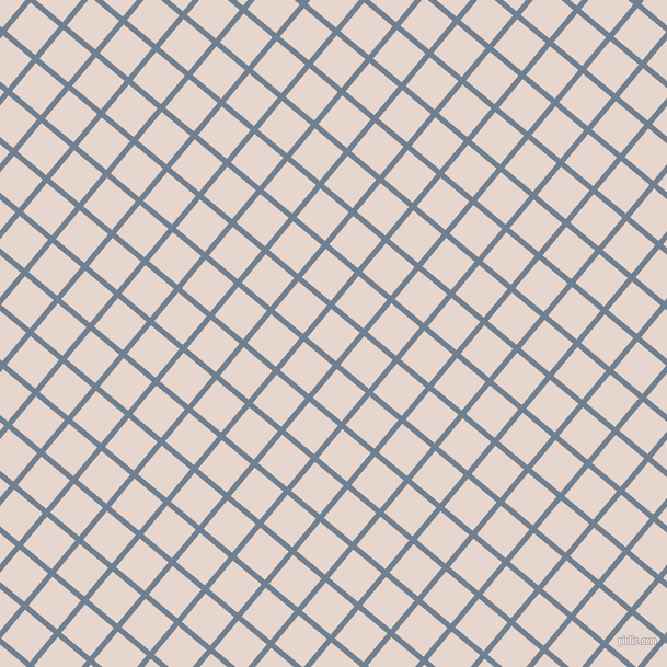50/140 degree angle diagonal checkered chequered lines, 5 pixel line width, 34 pixel square size, Slate Grey and Dawn Pink plaid checkered seamless tileable