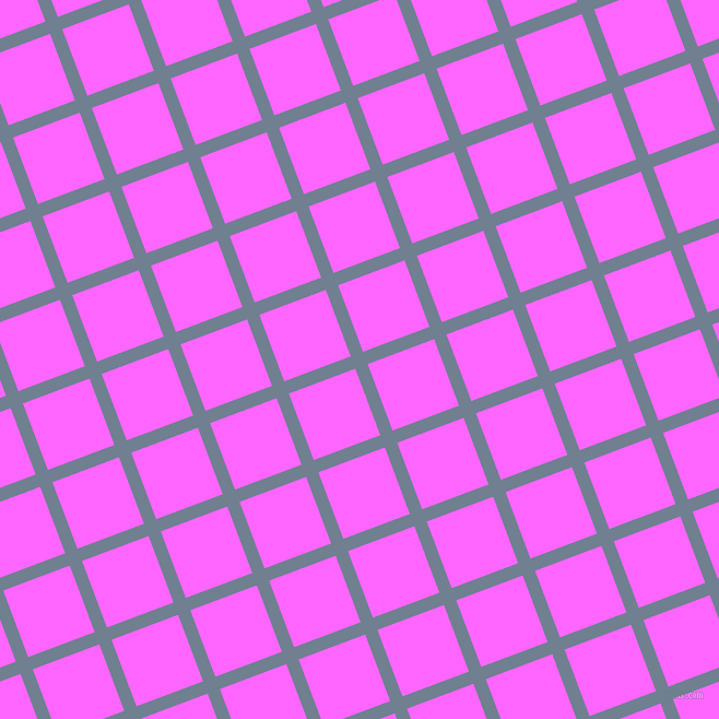 21/111 degree angle diagonal checkered chequered lines, 12 pixel line width, 65 pixel square size, Slate Grey and Pink Flamingo plaid checkered seamless tileable