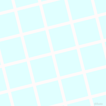 14/104 degree angle diagonal checkered chequered lines, 13 pixel line width, 95 pixel square size, Snow and Light Cyan plaid checkered seamless tileable
