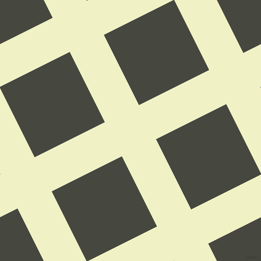 27/117 degree angle diagonal checkered chequered lines, 127 pixel line width, 261 pixel square size, Spring Sun and Heavy Metal plaid checkered seamless tileable