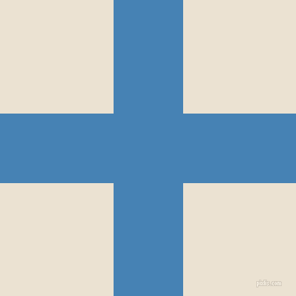checkered chequered horizontal vertical lines, 98 pixel lines width, 319 pixel square size, Steel Blue and Quarter Spanish White plaid checkered seamless tileable