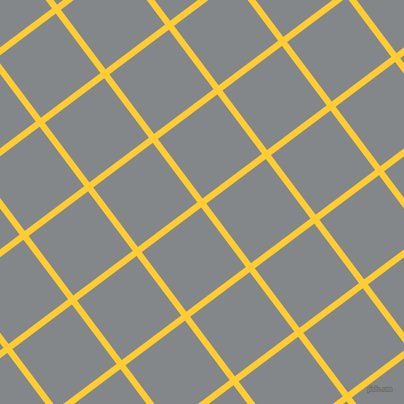 37/127 degree angle diagonal checkered chequered lines, 9 pixel lines width, 105 pixel square size, Sunglow and Aluminium plaid checkered seamless tileable