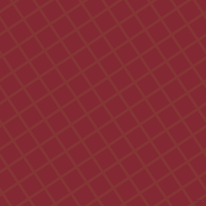 34/124 degree angle diagonal checkered chequered lines, 11 pixel line width, 63 pixel square size, Tall Poppy and Shiraz plaid checkered seamless tileable