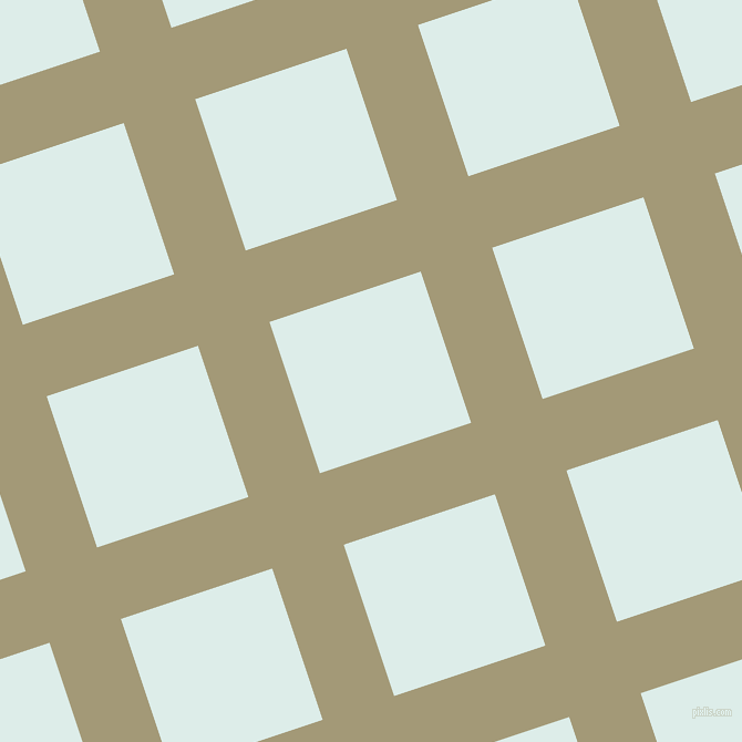 18/108 degree angle diagonal checkered chequered lines, 68 pixel line width, 144 pixel square size, Tallow and Tranquil plaid checkered seamless tileable