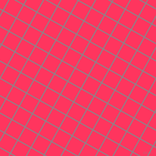 61/151 degree angle diagonal checkered chequered lines, 4 pixel line width, 54 pixel square size, Taupe Grey and Radical Red plaid checkered seamless tileable