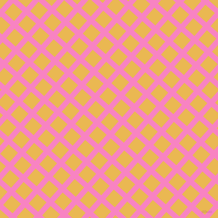 48/138 degree angle diagonal checkered chequered lines, 19 pixel lines width, 44 pixel square size, Tea Rose and Ronchi plaid checkered seamless tileable