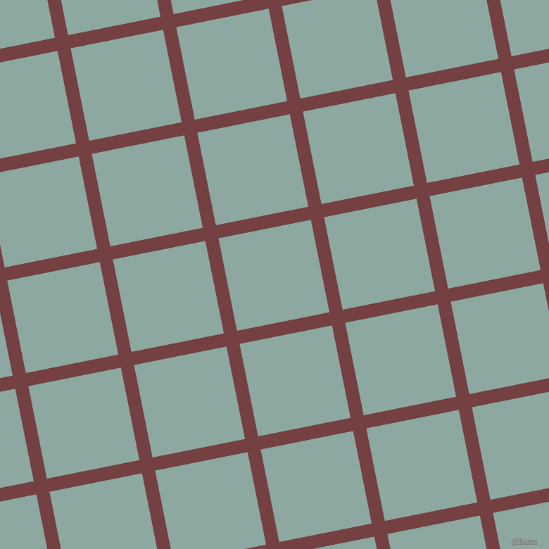 11/101 degree angle diagonal checkered chequered lines, 19 pixel lines width, 134 pixel square size, Tosca and Cascade plaid checkered seamless tileable