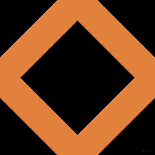 45/135 degree angle diagonal checkered chequered lines, 99 pixel line width, 279 pixel square size, Tree Poppy and Black plaid checkered seamless tileable