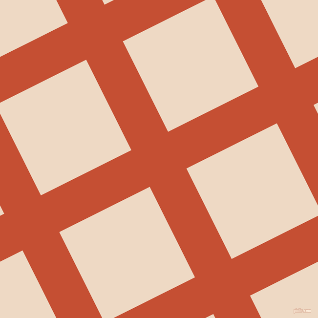27/117 degree angle diagonal checkered chequered lines, 84 pixel lines width, 207 pixel square size, Trinidad and Almond plaid checkered seamless tileable