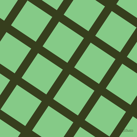 56/146 degree angle diagonal checkered chequered lines, 28 pixel line width, 102 pixel square size, Turtle Green and De York plaid checkered seamless tileable
