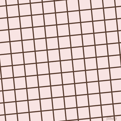 6/96 degree angle diagonal checkered chequered lines, 4 pixel line width, 38 pixel square size, Very Dark Brown and Tutu plaid checkered seamless tileable