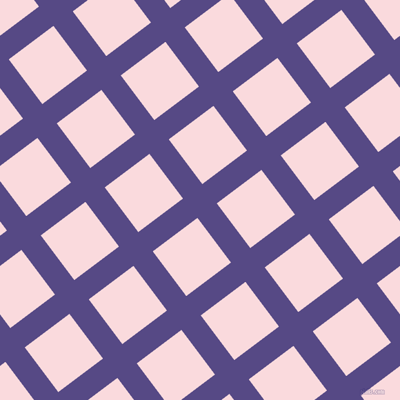 37/127 degree angle diagonal checkered chequered lines, 35 pixel line width, 81 pixel square size, Victoria and Pale Pink plaid checkered seamless tileable