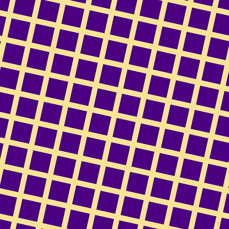 77/167 degree angle diagonal checkered chequered lines, 19 pixel lines width, 67 pixel square size, Vis Vis and Indigo plaid checkered seamless tileable