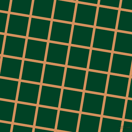 81/171 degree angle diagonal checkered chequered lines, 8 pixel lines width, 61 pixel square size, Whiskey Sour and British Racing Green plaid checkered seamless tileable