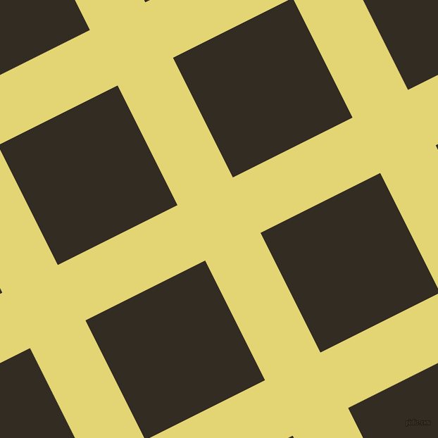 27/117 degree angle diagonal checkered chequered lines, 88 pixel line width, 190 pixel square size, Wild Rice and Black Magic plaid checkered seamless tileable