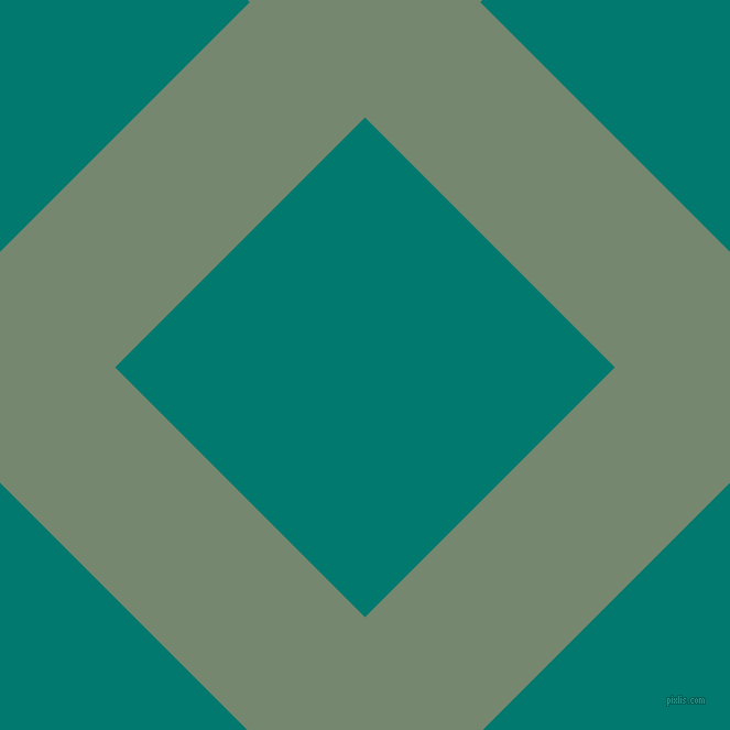45/135 degree angle diagonal checkered chequered lines, 148 pixel lines width, 321 pixel square size, Xanadu and Pine Green plaid checkered seamless tileable
