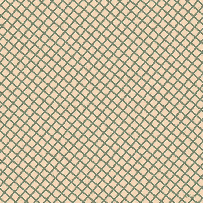 49/139 degree angle diagonal checkered chequered lines, 5 pixel lines width, 19 pixel square size, Xanadu and Pink Lady plaid checkered seamless tileable