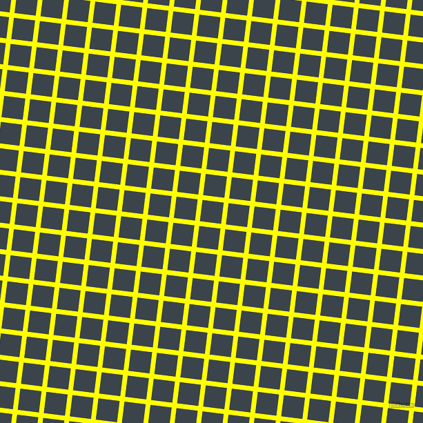 83/173 degree angle diagonal checkered chequered lines, 7 pixel line width, 31 pixel square size, Yellow and Arsenic plaid checkered seamless tileable