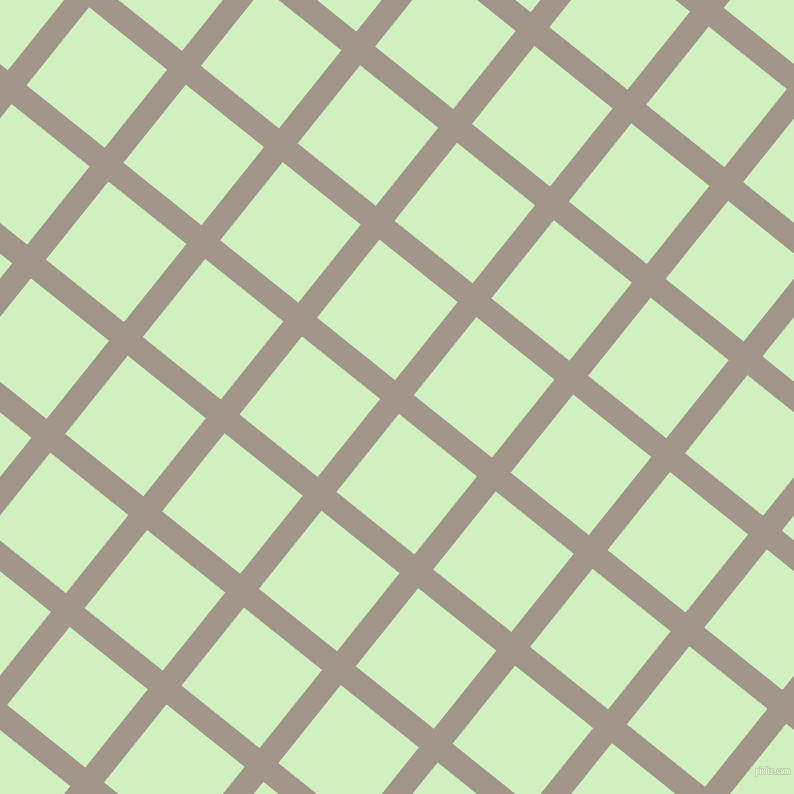 51/141 degree angle diagonal checkered chequered lines, 24 pixel line width, 100 pixel square size, Zorba and Tea Green plaid checkered seamless tileable