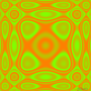 , Chartreuse and Dark Orange plasma wave seamless tileable