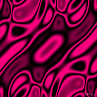 Black and Deep Pink plasma waves seamless tileable
