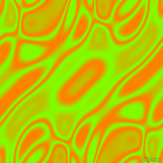 , Chartreuse and Dark Orange plasma waves seamless tileable