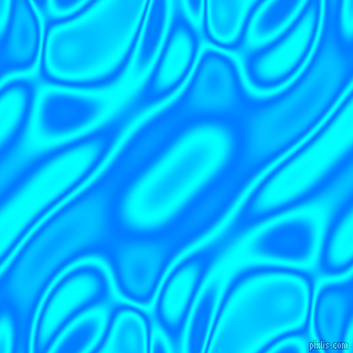 , Dodger Blue and Aqua plasma waves seamless tileable