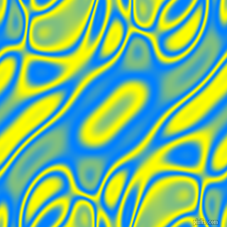 Dodger Blue and Yellow plasma waves seamless tileable