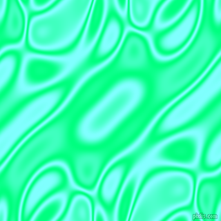 , Spring Green and Electric Blue plasma waves seamless tileable