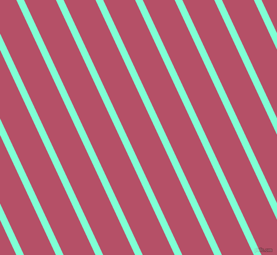 115 degree angle lines stripes, 14 pixel line width, 58 pixel line spacing, Aquamarine and Blush stripes and lines seamless tileable