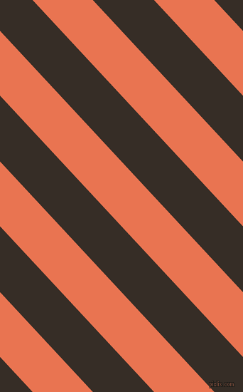 133 degree angle lines stripes, 62 pixel line width, 63 pixel line spacing, Burnt Sienna and Coffee Bean stripes and lines seamless tileable