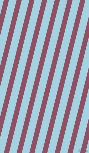 76 degree angle lines stripes, 19 pixel line width, 28 pixel line spacing, Cannon Pink and French Pass stripes and lines seamless tileable