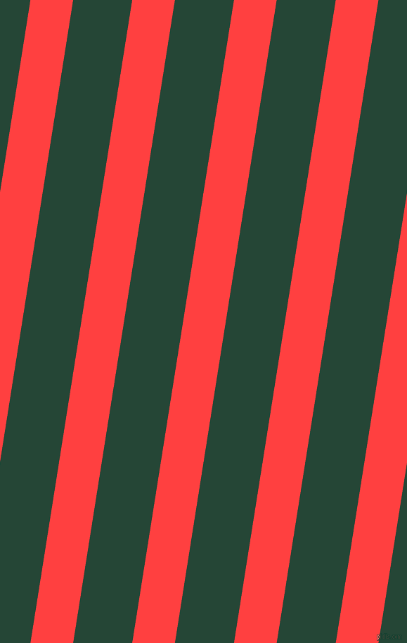 81 degree angle lines stripes, 60 pixel line width, 83 pixel line spacing, Coral Red and Bottle Green stripes and lines seamless tileable