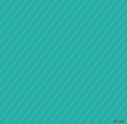 52 degree angle lines stripes, 1 pixel line width, 18 pixel line spacing, Dark Salmon and Light Sea Green stripes and lines seamless tileable