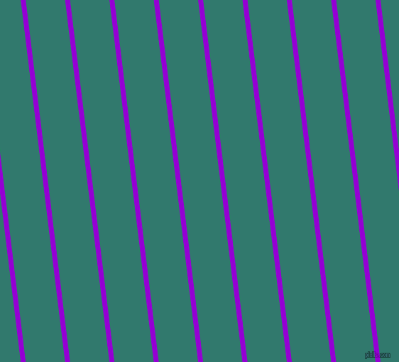 97 degree angle lines stripes, 7 pixel line width, 55 pixel line spacing, Dark Violet and Genoa stripes and lines seamless tileable