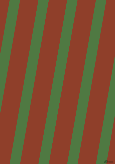 80 degree angle lines stripes, 41 pixel line width, 72 pixel line spacing, Fern Green and Fire stripes and lines seamless tileable