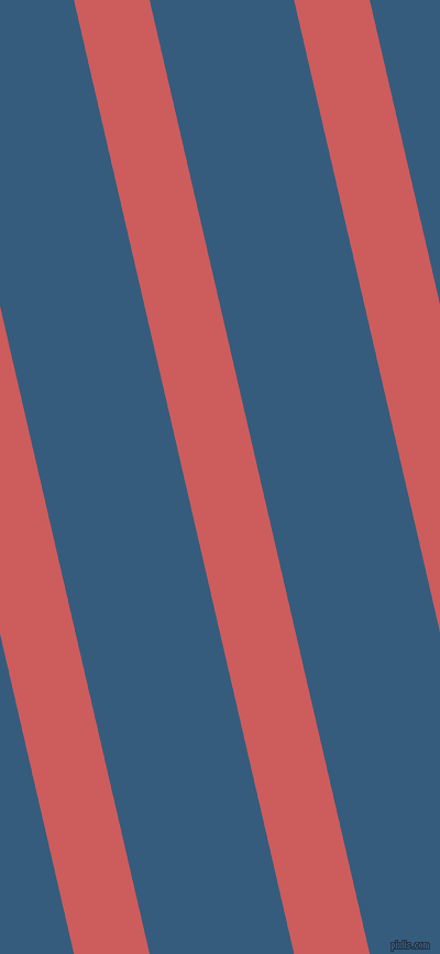 103 degree angle lines stripes, 67 pixel line width, 128 pixel line spacing, Indian Red and Matisse stripes and lines seamless tileable