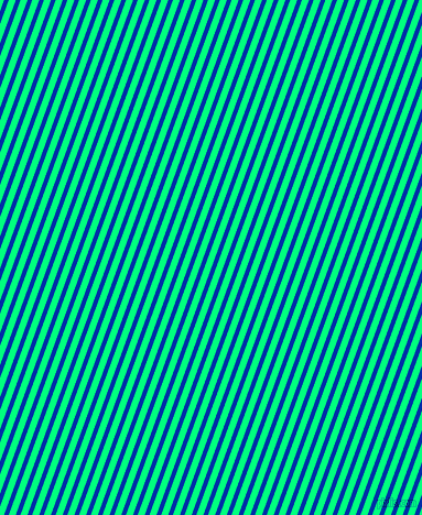 70 degree angle lines stripes, 4 pixel line width, 6 pixel line spacing, International Klein Blue and Spring Green stripes and lines seamless tileable