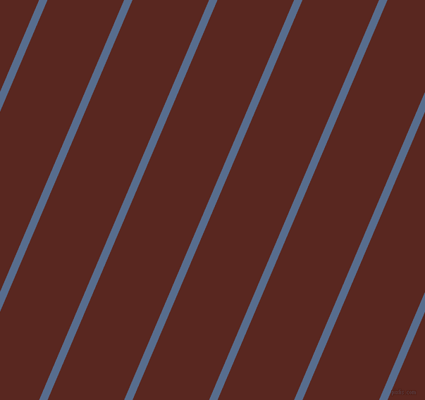 67 degree angle lines stripes, 11 pixel line width, 100 pixel line spacing, Kashmir Blue and Caput Mortuum stripes and lines seamless tileable